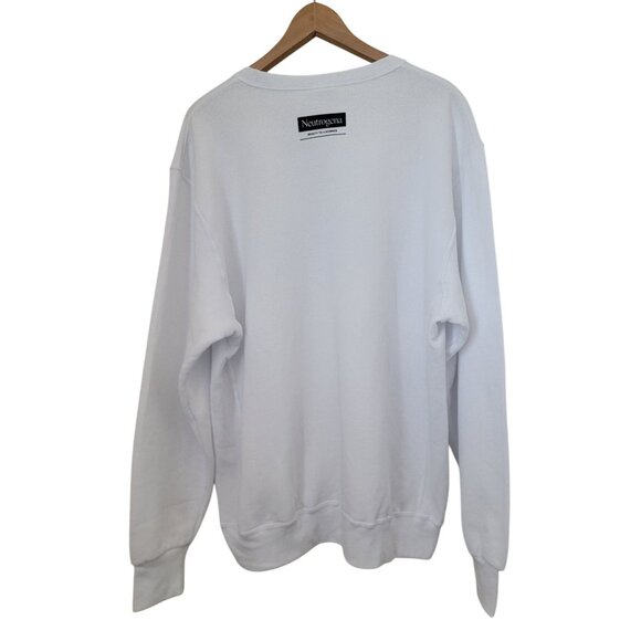 Neutrogena x Russell Athletic THE JUICIEST White Crewneck Sweatshirt Women's XL - Picture 2 of 8